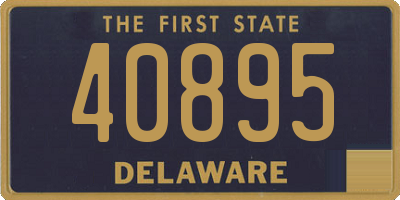 DE license plate 40895