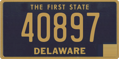 DE license plate 40897