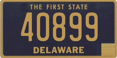 DE license plate 40899