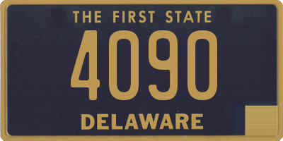 DE license plate 4090