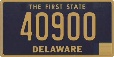 DE license plate 40900