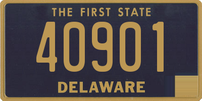 DE license plate 40901