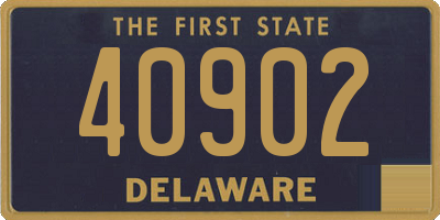 DE license plate 40902