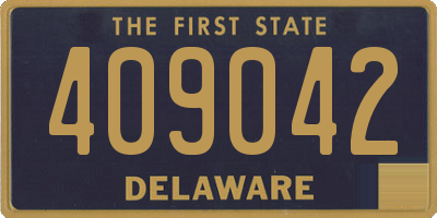 DE license plate 409042