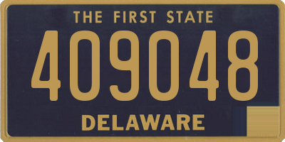 DE license plate 409048