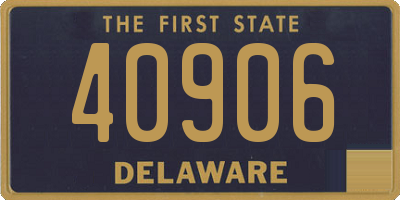 DE license plate 40906