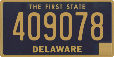 DE license plate 409078