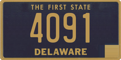 DE license plate 4091