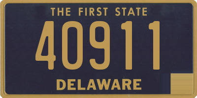 DE license plate 40911