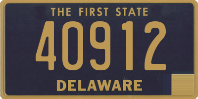 DE license plate 40912