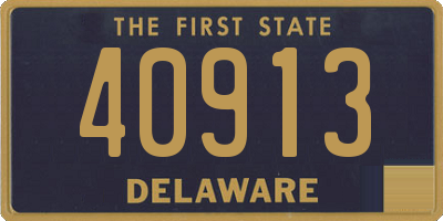 DE license plate 40913