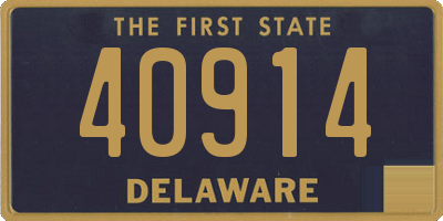 DE license plate 40914