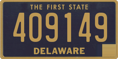 DE license plate 409149
