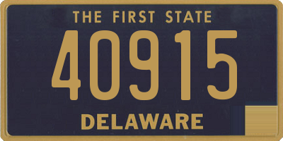 DE license plate 40915