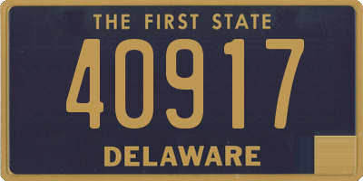 DE license plate 40917
