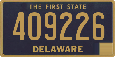 DE license plate 409226