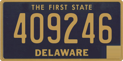 DE license plate 409246