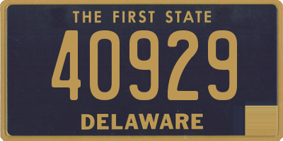 DE license plate 40929