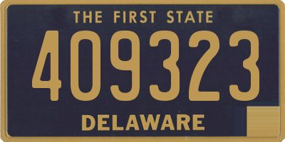 DE license plate 409323