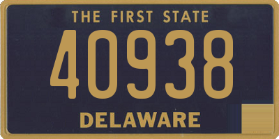 DE license plate 40938