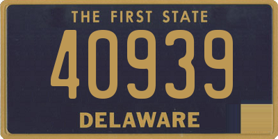 DE license plate 40939
