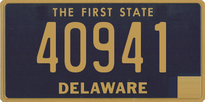 DE license plate 40941