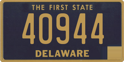 DE license plate 40944