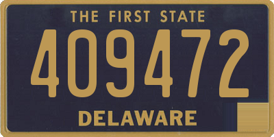 DE license plate 409472
