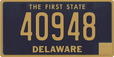 DE license plate 40948