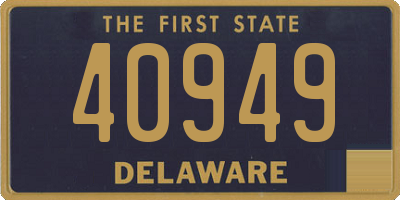 DE license plate 40949