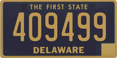 DE license plate 409499