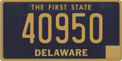 DE license plate 40950