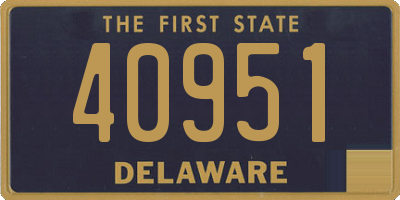 DE license plate 40951