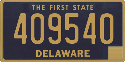 DE license plate 409540