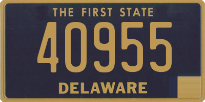 DE license plate 40955