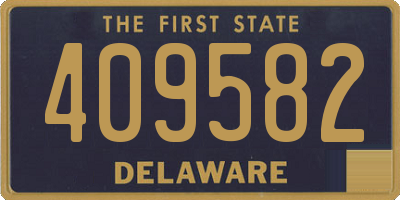 DE license plate 409582