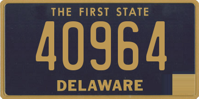 DE license plate 40964