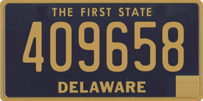 DE license plate 409658