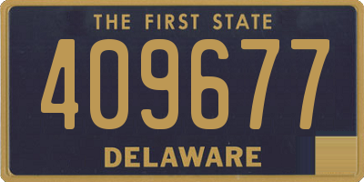 DE license plate 409677