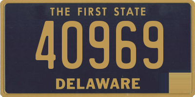 DE license plate 40969