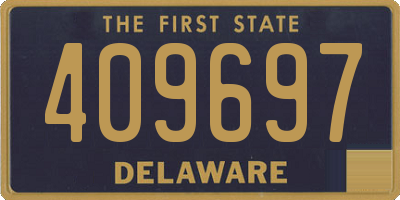 DE license plate 409697