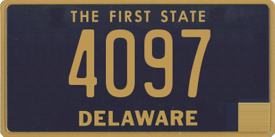 DE license plate 4097