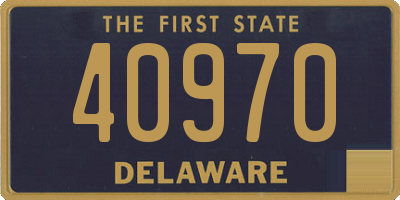 DE license plate 40970