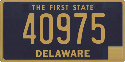 DE license plate 40975