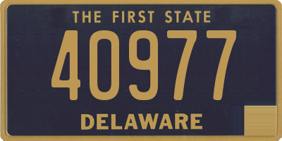 DE license plate 40977