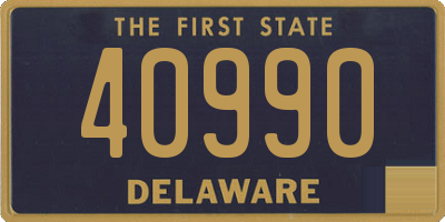 DE license plate 40990
