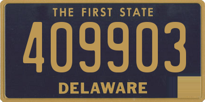 DE license plate 409903