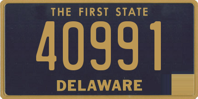 DE license plate 40991