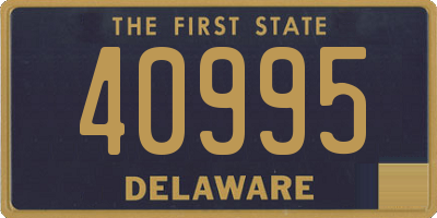 DE license plate 40995