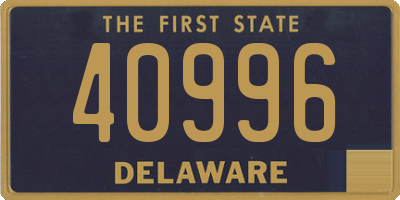 DE license plate 40996